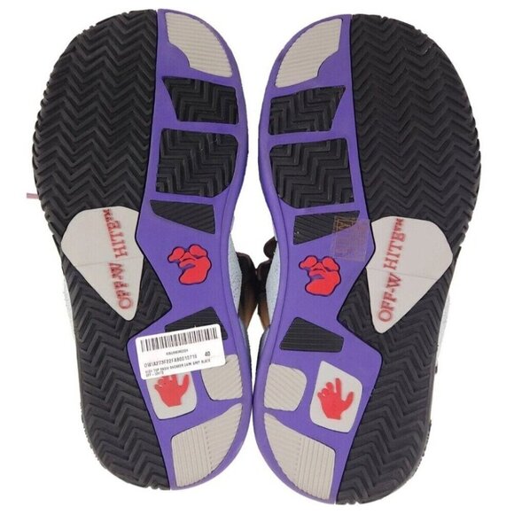 Off-White High Top Snow Sneaker Boots EU 40 US 10 Women's Black Brown Virgil - Picture 8 of 15